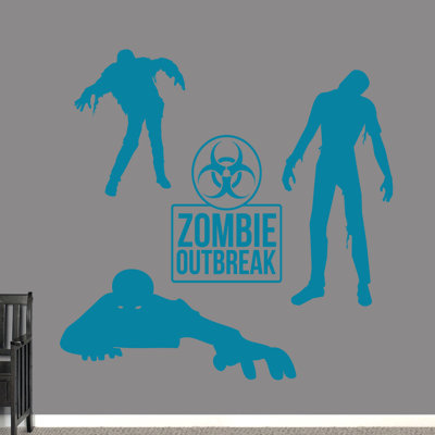 Ensemble de décalcomanie murale zombie