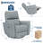 Power Recliner Chair, Swivel Nursery Rocker Reclining, Faux Leather Upholstered Sofa Chair with Charging Port-1018437244