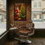 Christmas Santa Claus Christmas Tree Holiday Scene