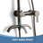 Wall Mount 304 Stainless Steel Rust-free Triple Function Outdoor Shower with Handheld Shower and Footwash Spout-121281517
