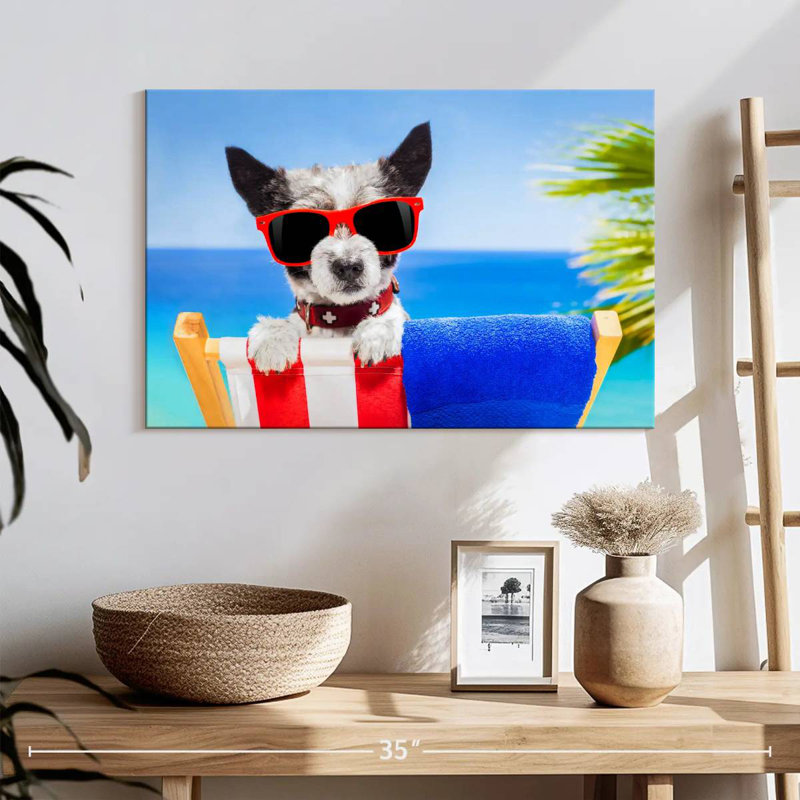 Ketti Beach Chic Dog, 20" H x 30" W