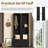  Elegant Hall Tree Set of 2, 3-in-1 Free Standing Entryway Coat Rack with Seating Bench and Hidden Storage Compartments-1213623005