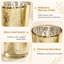 Ensemble de photophores en verre mercurisé doré, 6,7 cm (2,63 po), photophores mouchetés pour mariage, Halloween et Noël