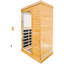 Sauna infrarouge avec Bluetooth et lumières colorées