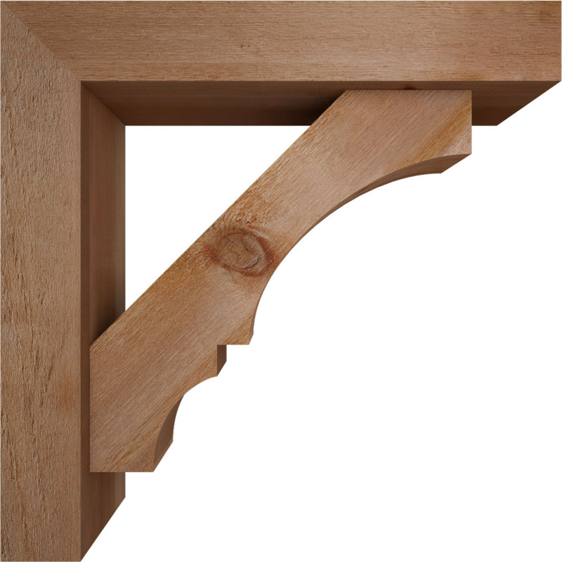Support de bloc Balboa avec entretoise décalée, 28 po x 28 po, Cèdre rouge occidental de l 6 po (scié brut)