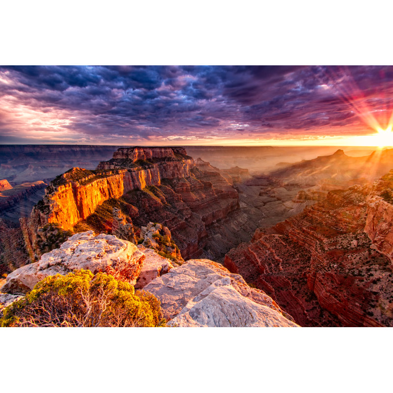 North Rim Grand Canyon Cape Royal - Wrapped Canvas Print, 61cm H x 91cm W x 3.8cm D