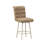 Gaetana Wood And Upholstered Commercial Grade Channel-Tufted Swivel Stool-126017196
