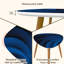 Ensemble de 2 tables basses gigognes Triangle