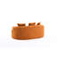 Double capacité de poids de 300 lb, tissu chenille grain de bois, idéal pour la maison 2 Compression en orange, statique - Tissu confortable
