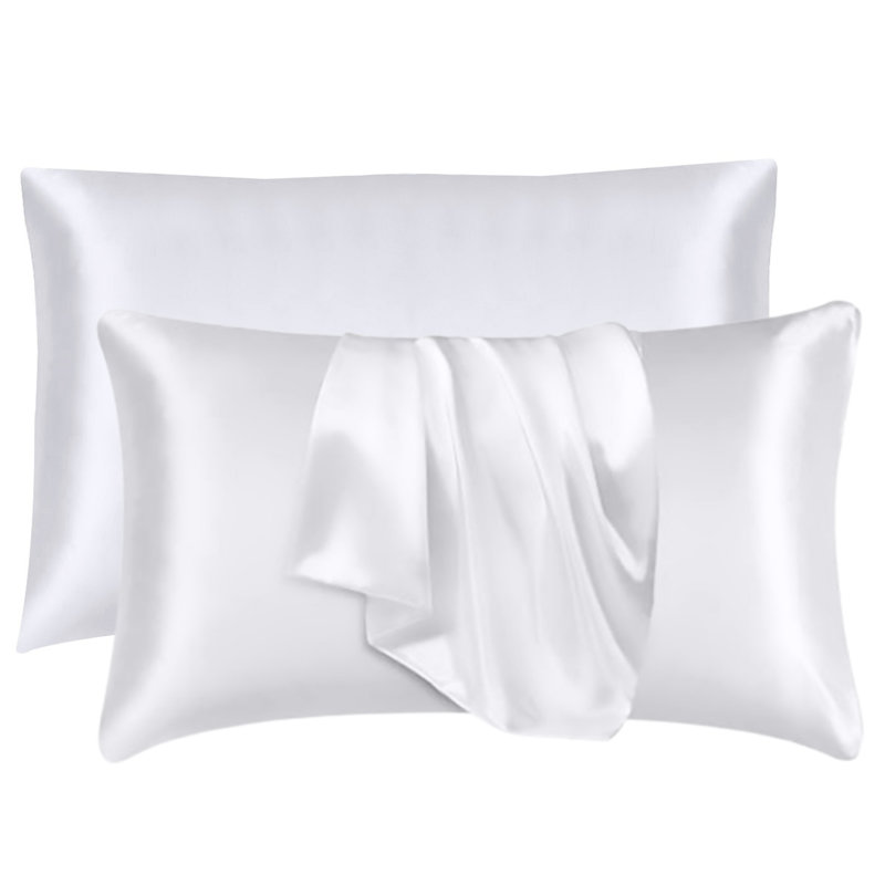 Patchell Silk Pillowcases, White