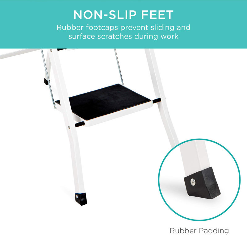 4 Step Ladder Folding Sturdy Lightweight Portable Step Stool