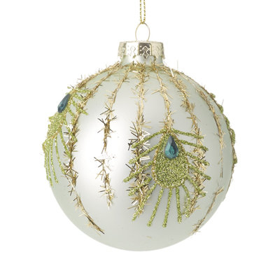 8cm Glass Bauble