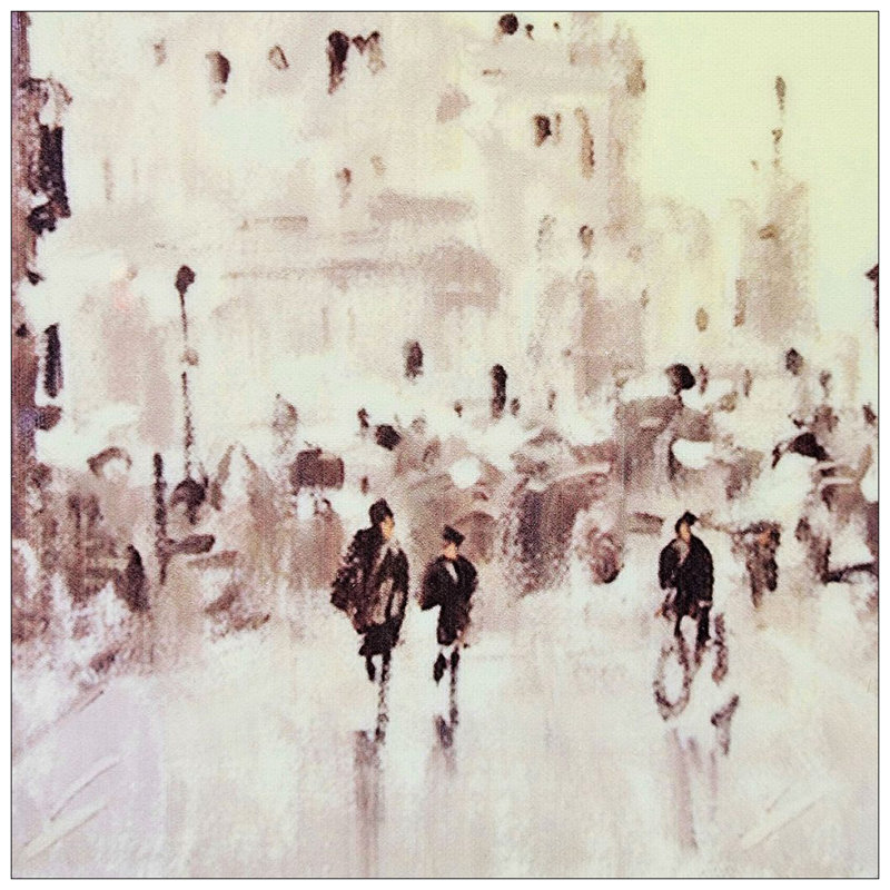 European Cities Watercolor Prints with Brown MDF Frames