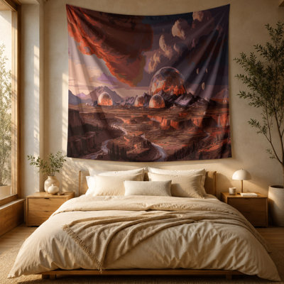 Tapisserie murale Space Terraformed Mars concepts