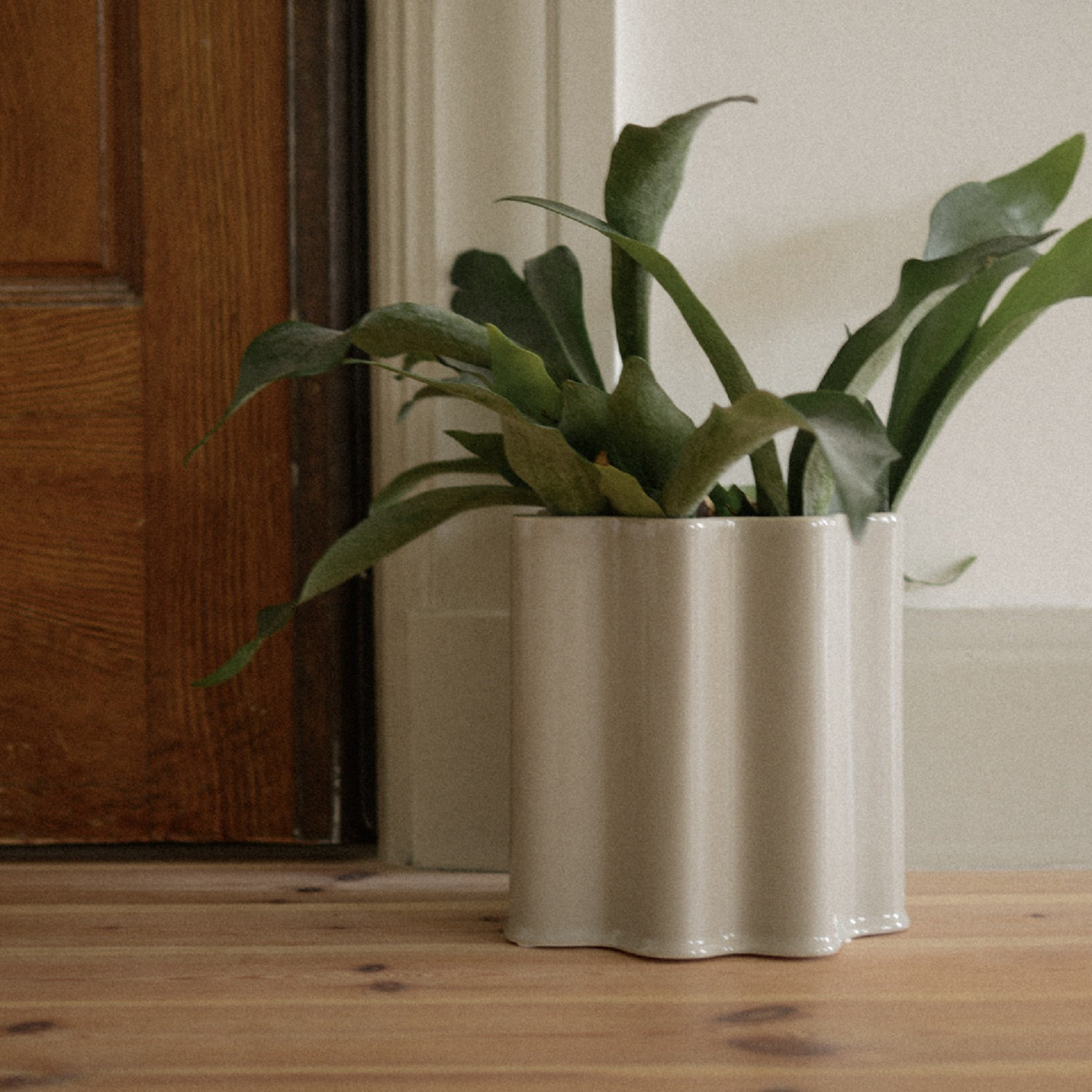 Ceramic Table Vase, 8.27" H X 7.09" W X 7.1" D