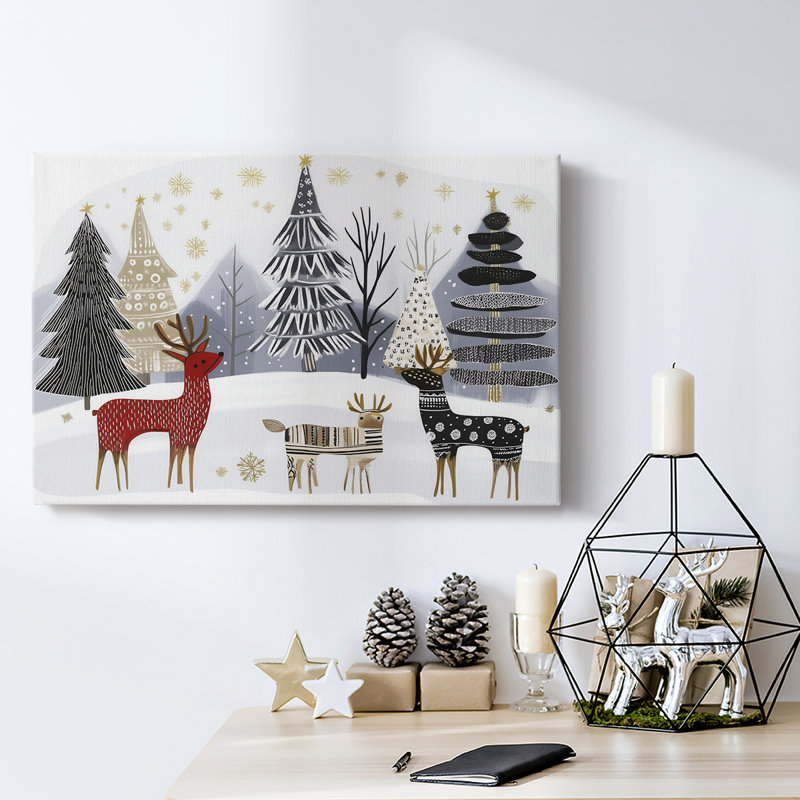 Christmas Holiday Arts - Toile tendue avec châssis, H 40 po x l 60 po