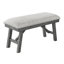 Everbert Linen Blend Upholstered Bench