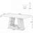 63'' Modern Rectangular Dining Table with Faux Marble Top