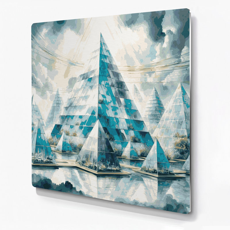Art mural en métal Sci Fi, H 192 po x l 192 po x P 0,05 po
