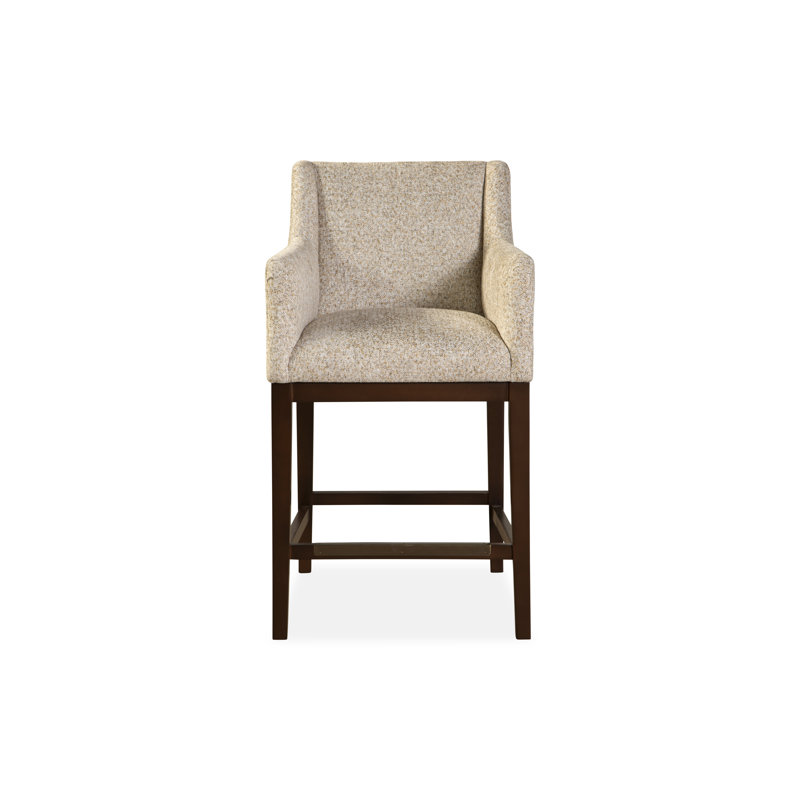 Upholstered Stool with Solid Wood Frame, 61816-73