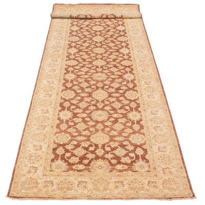 Peshawar Oushak One-of-a-Kind 5'2" X 17'10" New Age Runner Wool Area Rug in