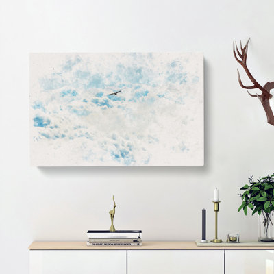 Bird Through The Clouds - Wrapped Canvas