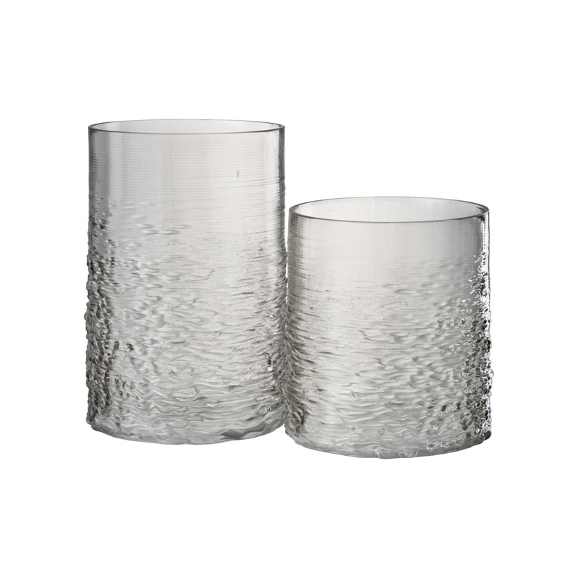 Terrin Glass Apothecary Jar - Set of 2, Grey