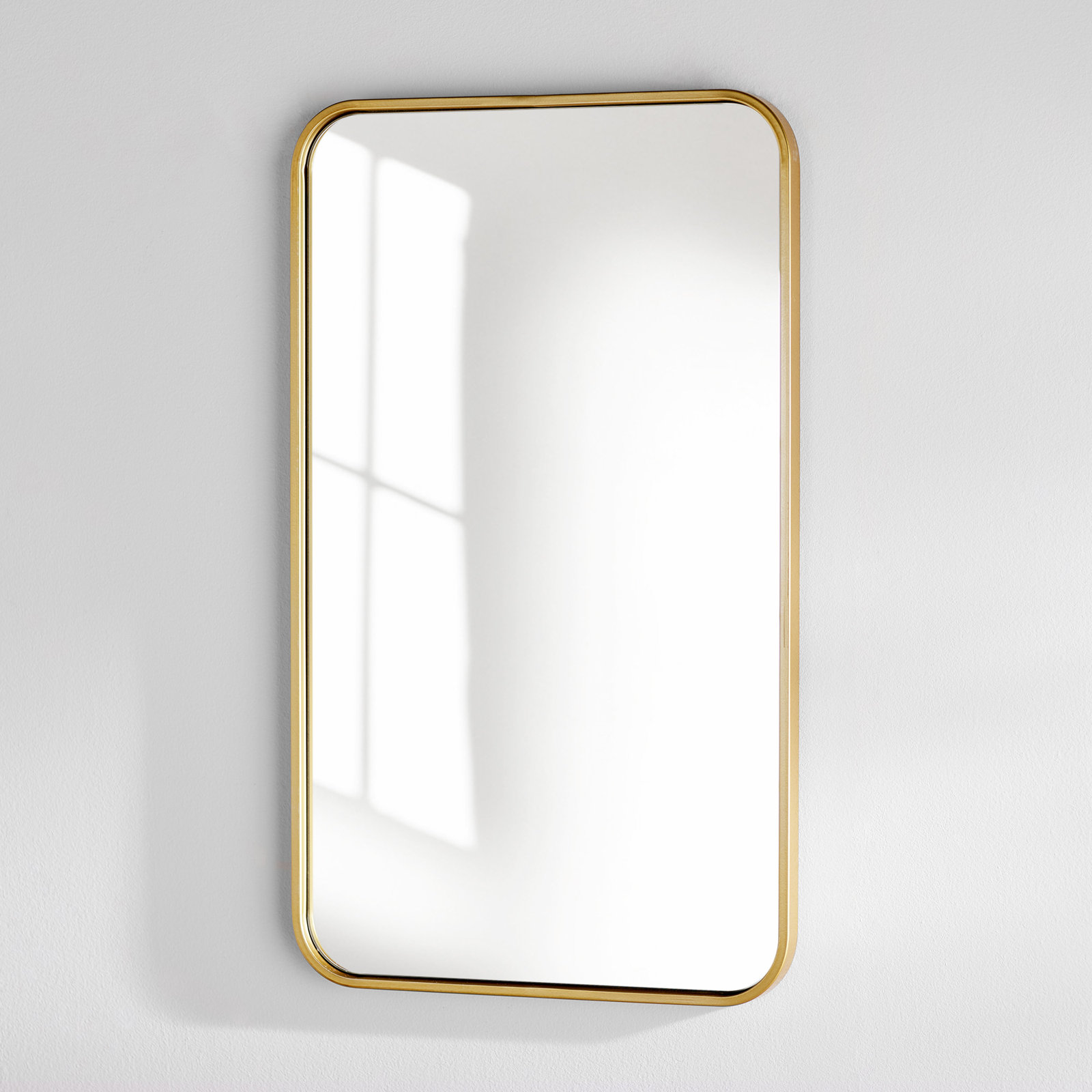 Sabine Accent Mirror, Brass, 30" x 18"