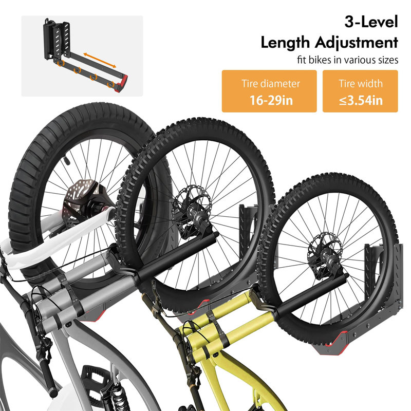 Metal Wall Mounted Bike Rack