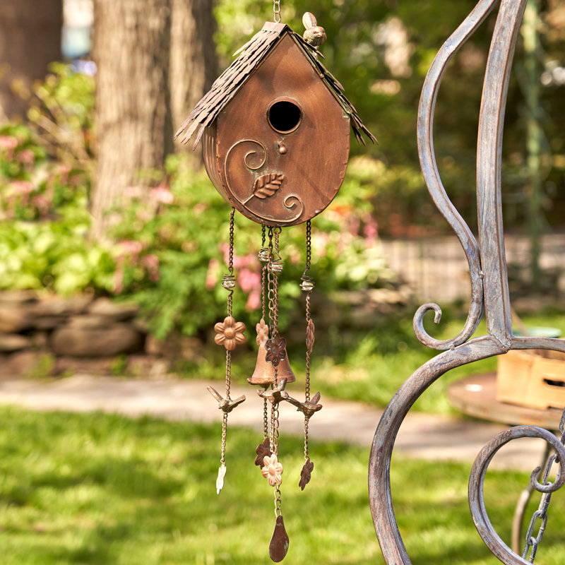 Tukhayr 38'' H x 9'' W x 6.75'' D Hanging Birdhouse