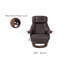 Fauteuil inclinable pivotant rembourré - pivotant à 360 °, inclinable à 147 ° et repose-pieds rabattable