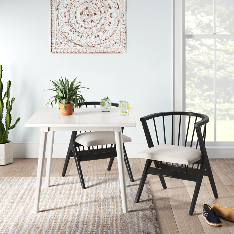 2 - Person Four Leg Dining Set, Antique White