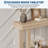 46 Inch Farmhouse Narrow Console Table Wooden Entryway Sofa Table for Hallway Living Room or Behind Couch-222007234