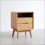 Table de chevet en bois massif Pure
