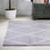 Bertrice Minimalist Diamond Trellis Gray/White Rug