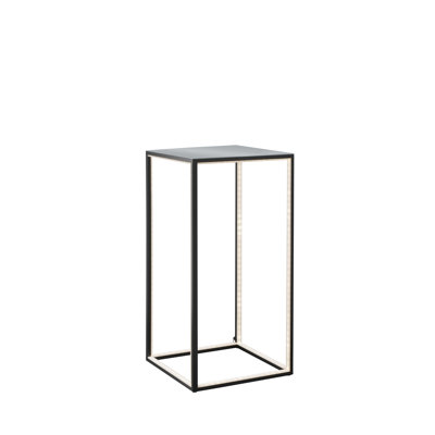 Beaudry Glass Top Frame End Table