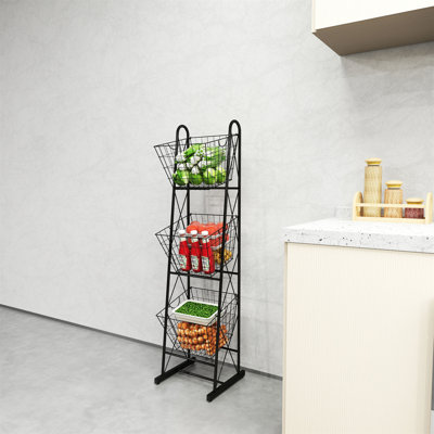 3-Tier Kitchen Storage Basket Organizer