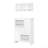 Multi-Functional Tipping Bucket Shoe Cabinet With Wall Cabinet, Space-Saving Design Foyer Cabinet With 2 Flip Drawers, Versatile Side Cabinet For Hallway-1714695443