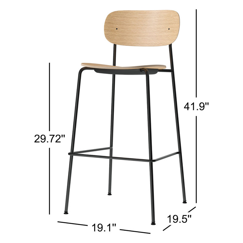 Co Stool with Metal Frame