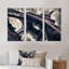 Paris Paris Eiffel Towerin Grungy Dramatic Style - Cityscape, ensemble d'art mural sur toile, encadré de 3-2100814806-2100814802