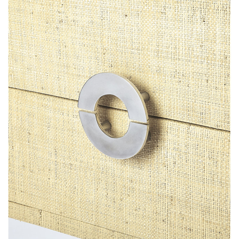 Table de bout avec rangement Kainaat, Crème