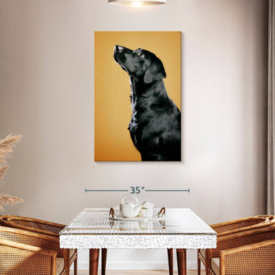 Brampt Obedient Black Dog