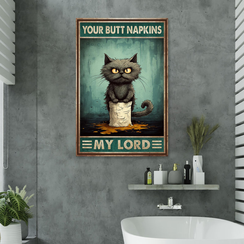 Naughty Cat - Your Your Napkins, H 20 po x l 16 po x P 2 po