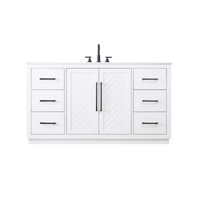 Meuble-lavabo simple 60 po