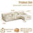 Boneless Chifley L-Shaped Modular Sectional, Cloud Couch with 1 Ottoman-120773657