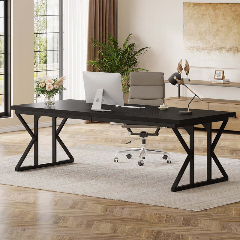 Bureau Crooke, H 29,92 po x l 78,74 po x P 27,56 po, Noir