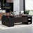 78-Inch L-Shaped Executive Desk Large Office Desk With Power Outlet, Drawer Lateral File Cabinet, Modern Computer Table With Open Shelf And Storage Cabinet For Home Office Study, Brown Black-395151209