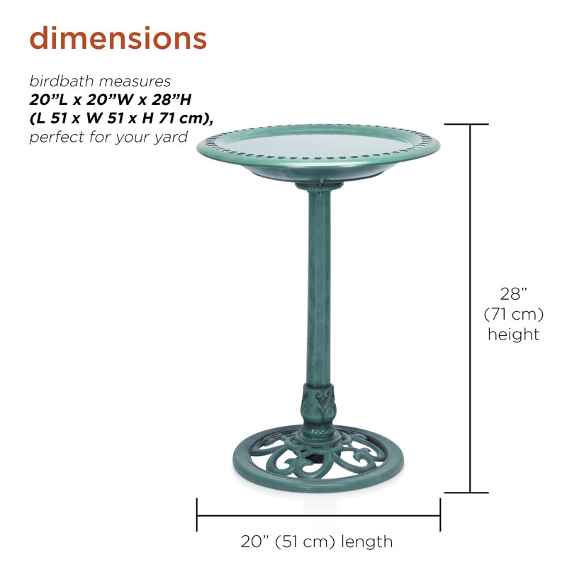Colley Plastic Birdbath
