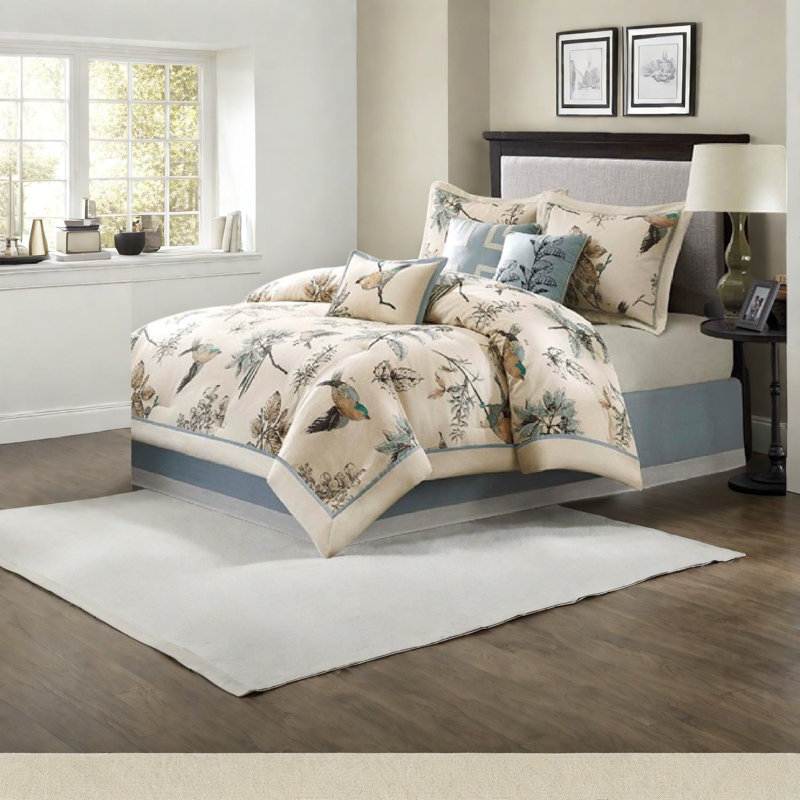 Ensembles de literie en coton luxueux, édredon kaki, chambre à coucher rustique
