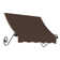 Awntech Charleston Acrylic Fabric Awning with Iron Scroll Arms